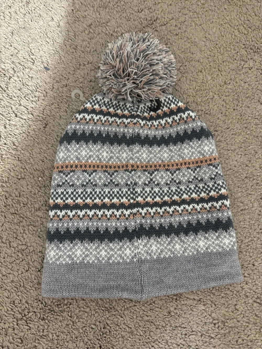 Great MukLuks print women one size Pom Pom warm cozy hat new